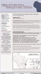 Mobile Screenshot of cedargrovewi.com
